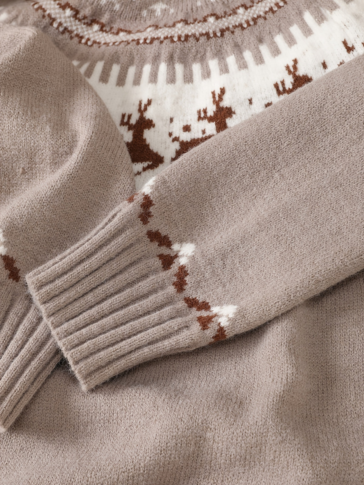 Pull grande taille, coupe ample, chaleur d'hiver — composition : 100% Polyester