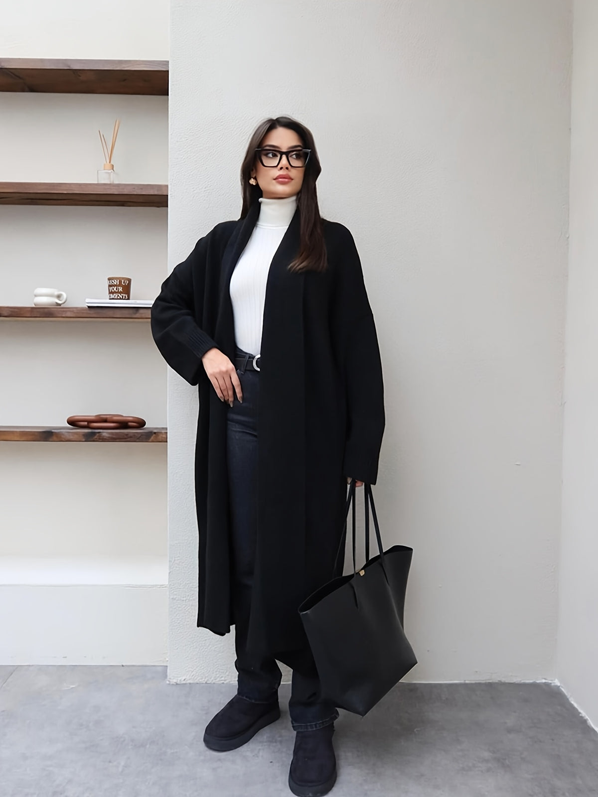 Gilet grande taille, coupe oversize, toucher moelleux, chaleur d'hiver — composition : 100% Acrylique
