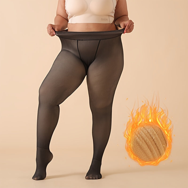 Collant grande taille — Forte élasticité, détail du tissu