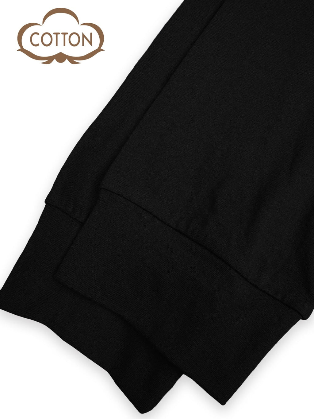 T-shirt grande taille, coupe ample, manches longues, toucher naturel, détail du tissu