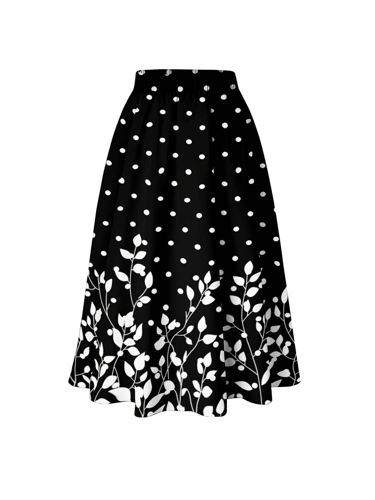 Jupe grande taille en maille, maille souple — composition : 95% Polyester, 5% Élasthanne