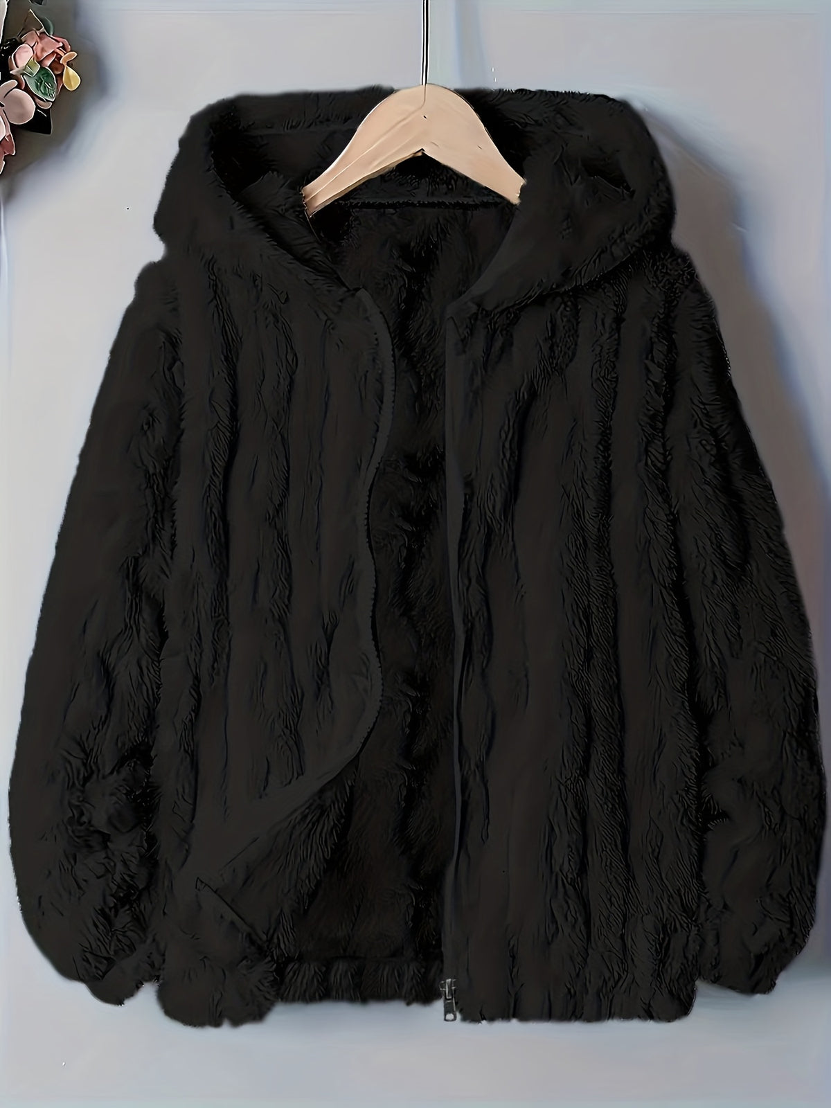 Sweat grande taille, coupe ample, capuche, chaleur d'hiver Image