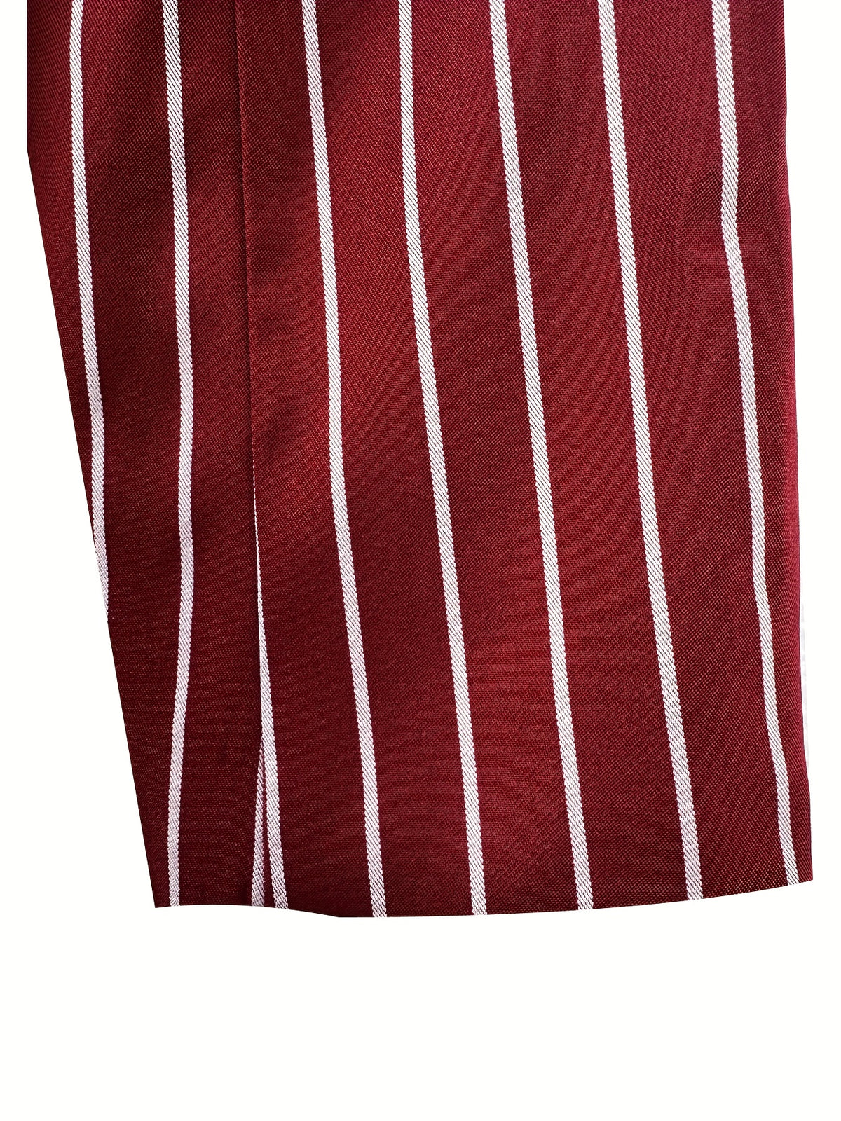 Veste grande taille à rayures, manches longues, détail du tissu