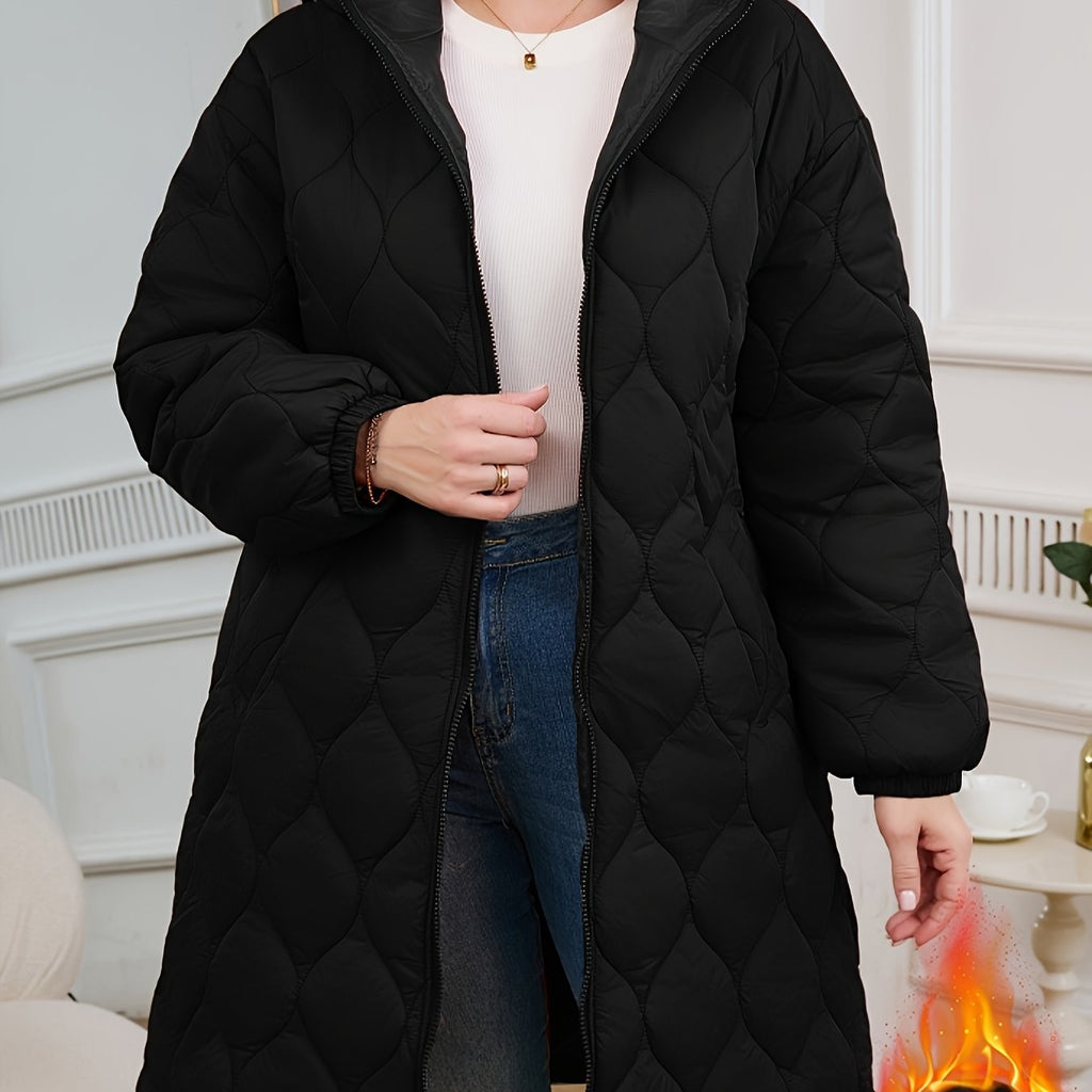 Veste grande taille à imprimé fleuri, coupe oversize, capuche, tissu opaque