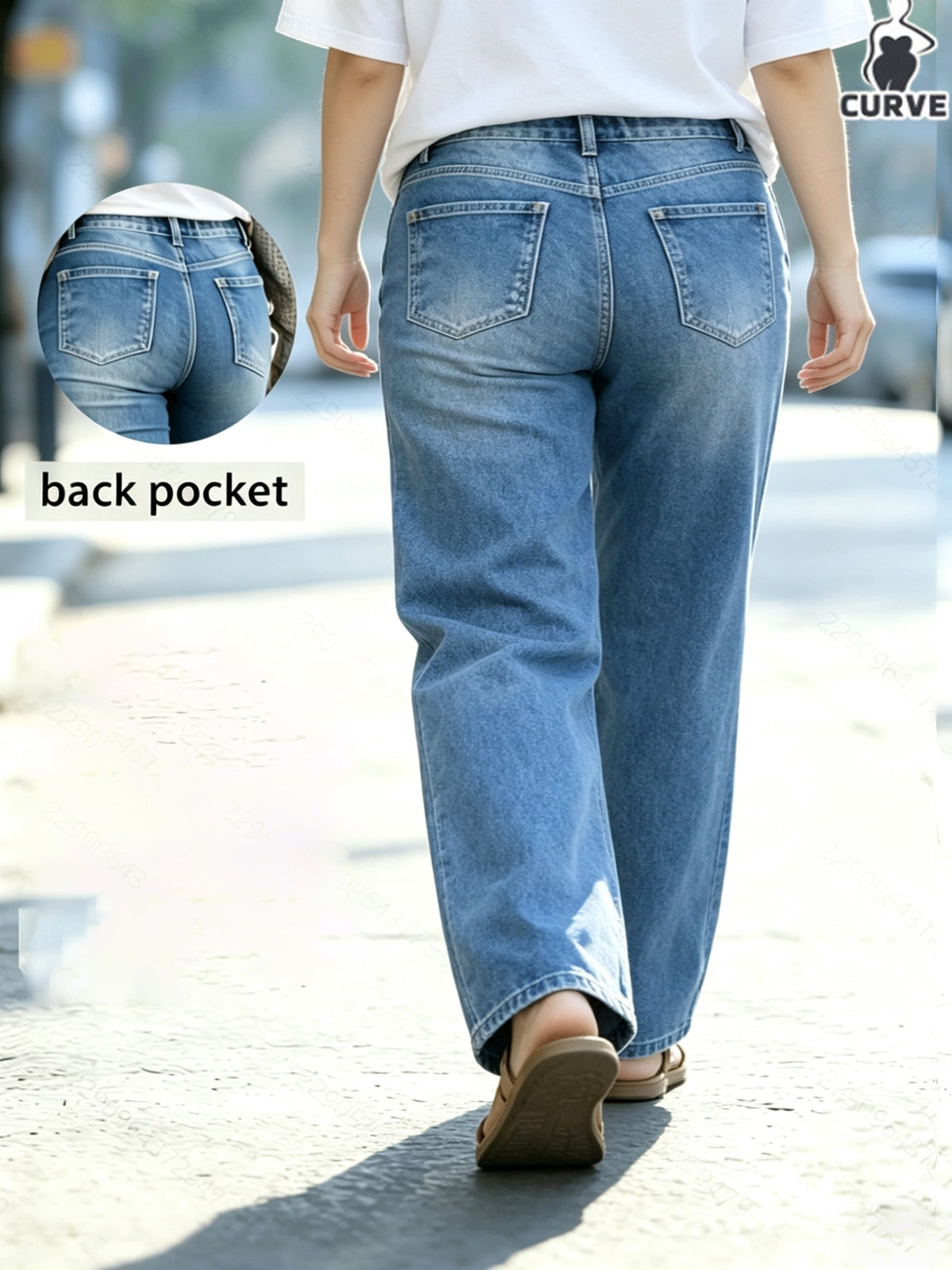 Jean grande taille, coupe oversize, ceinture assortie, tenue franche, vue de profil