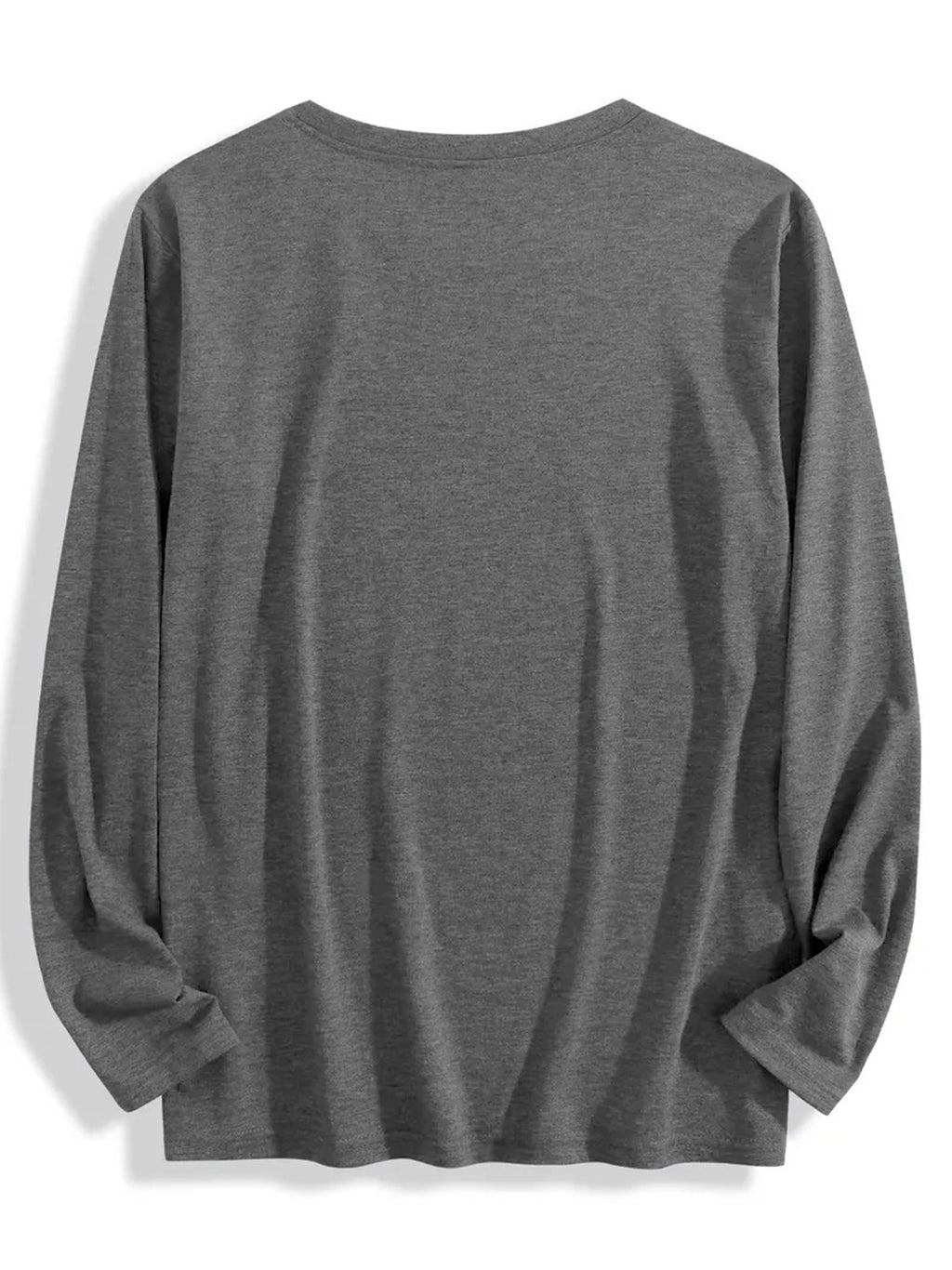 T-shirt grande taille, coupe ample, manches longues, vu de dos
