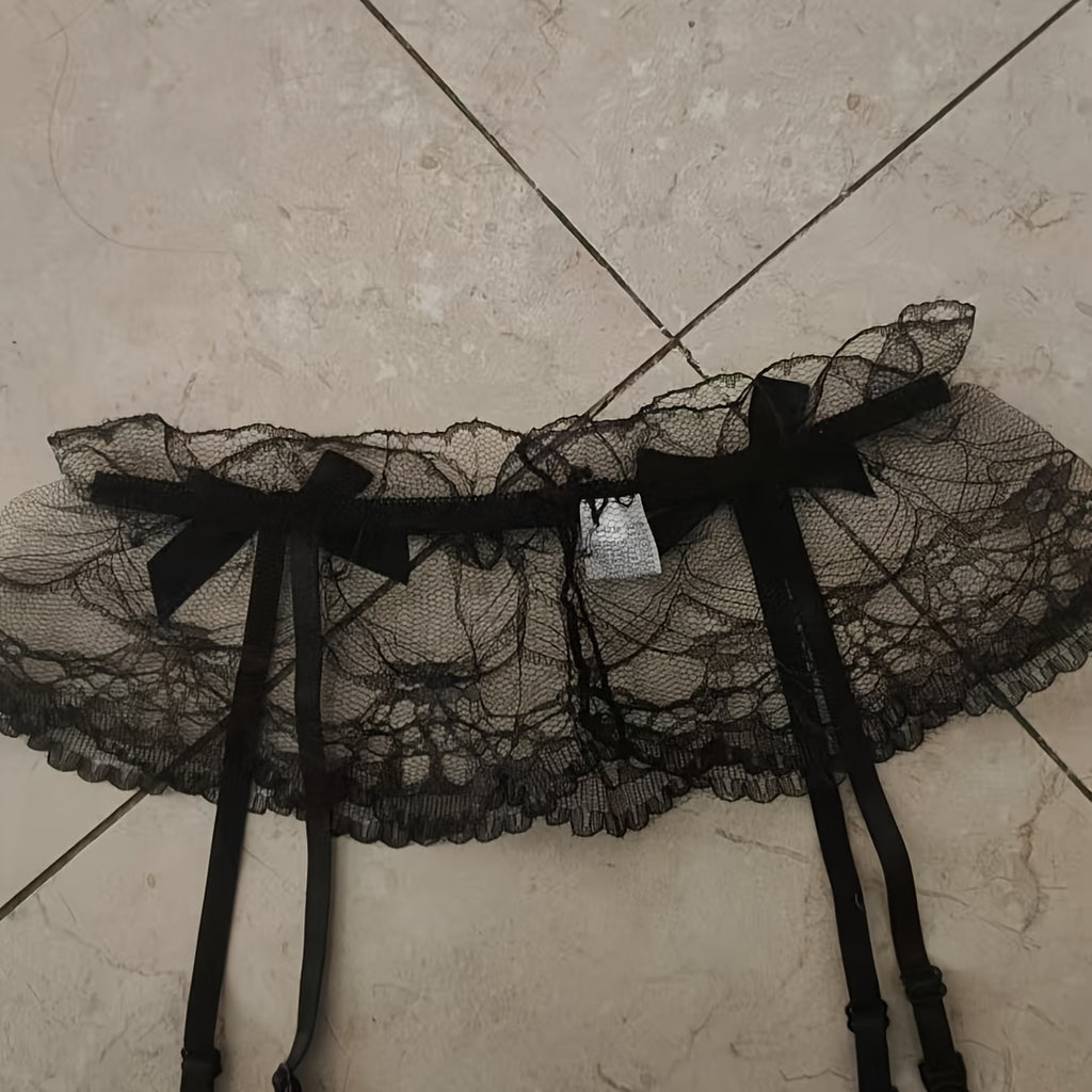 Porte-jarretelles grande taille en maille — Maille souple — matière : maille