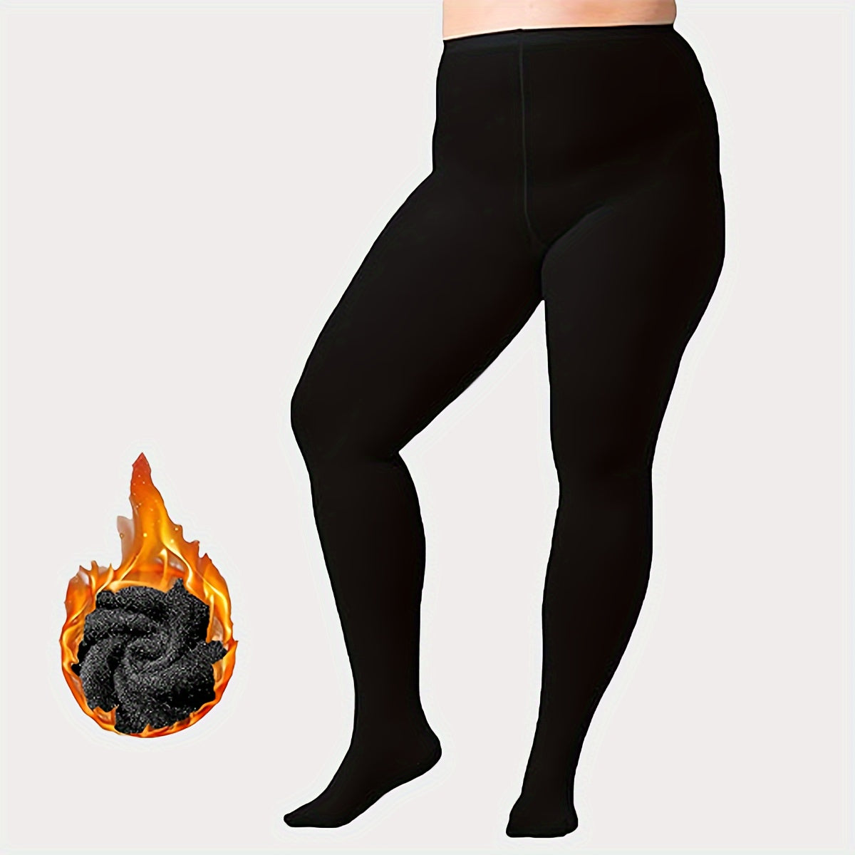 Legging grande taille — Allure élégante, détail du tissu