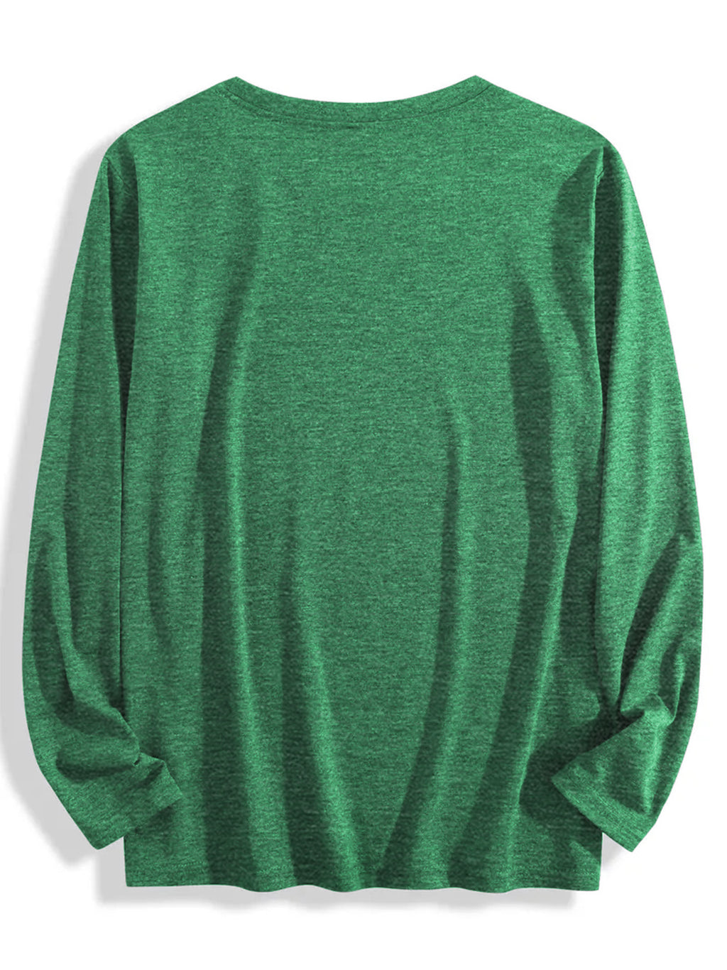 T-shirt grande taille, coupe ample, manches longues, porté de face