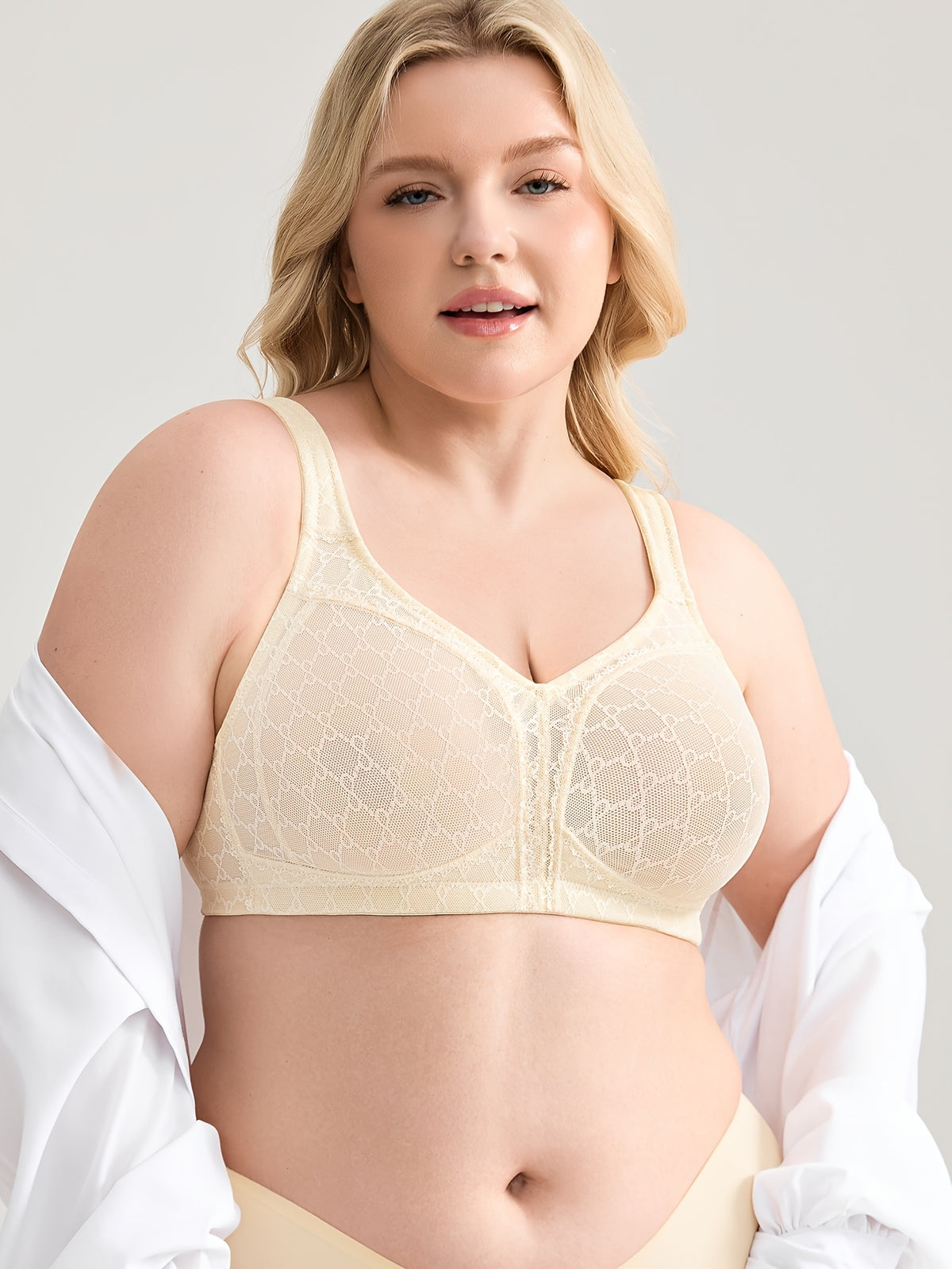 Soutien-gorge grande taille, mise en situation