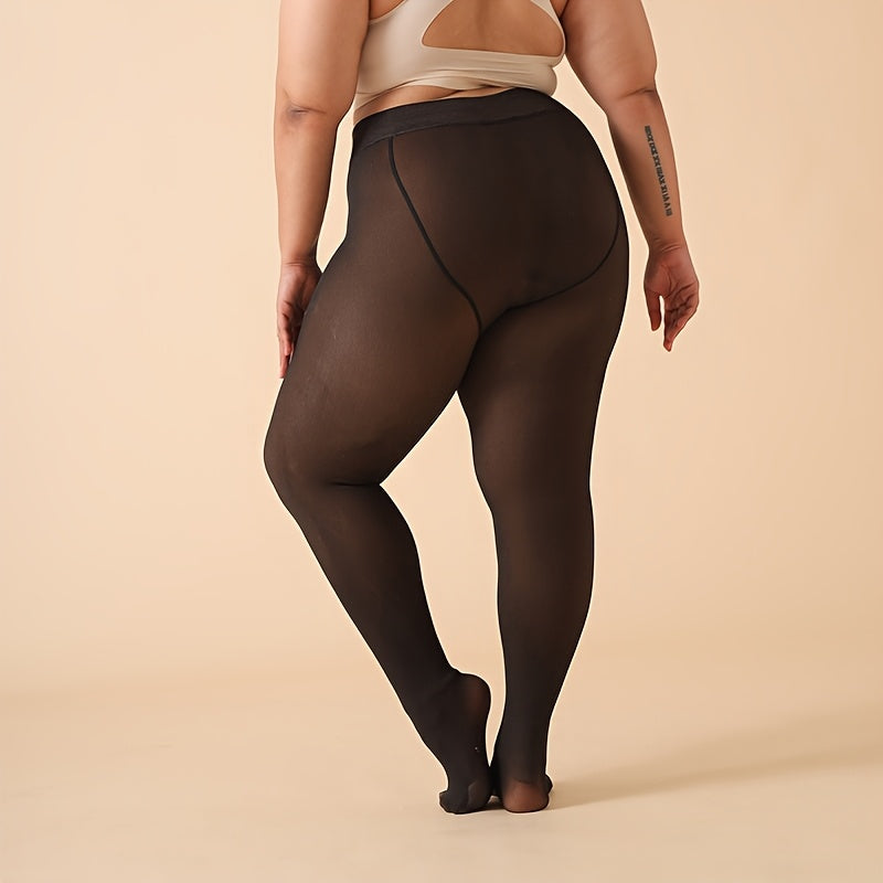 Collant grande taille, détail du col