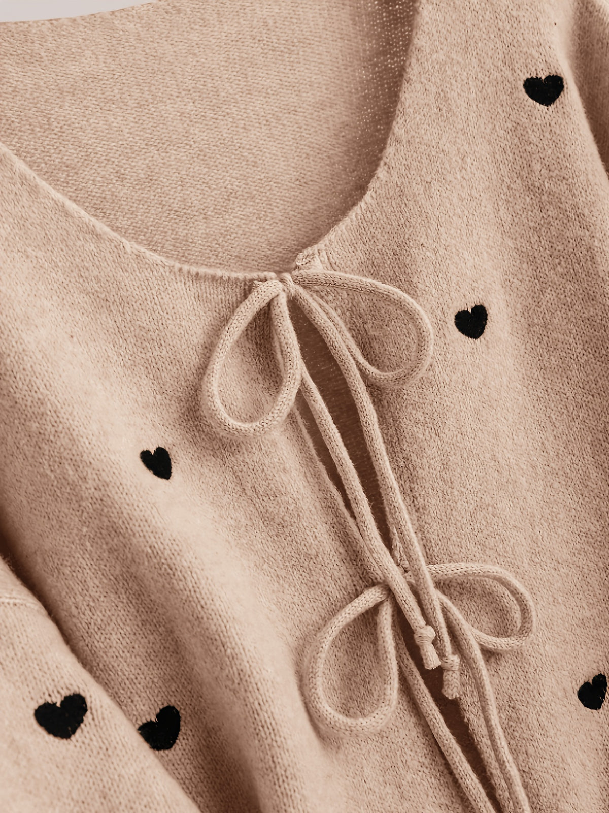 Cardigan grande taille à rayures, coupe oversize, col rond, cordon de serrage, porté de face