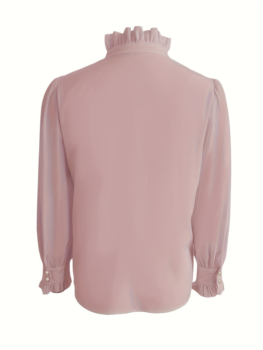 Blouse grande taille, volants, gros plan