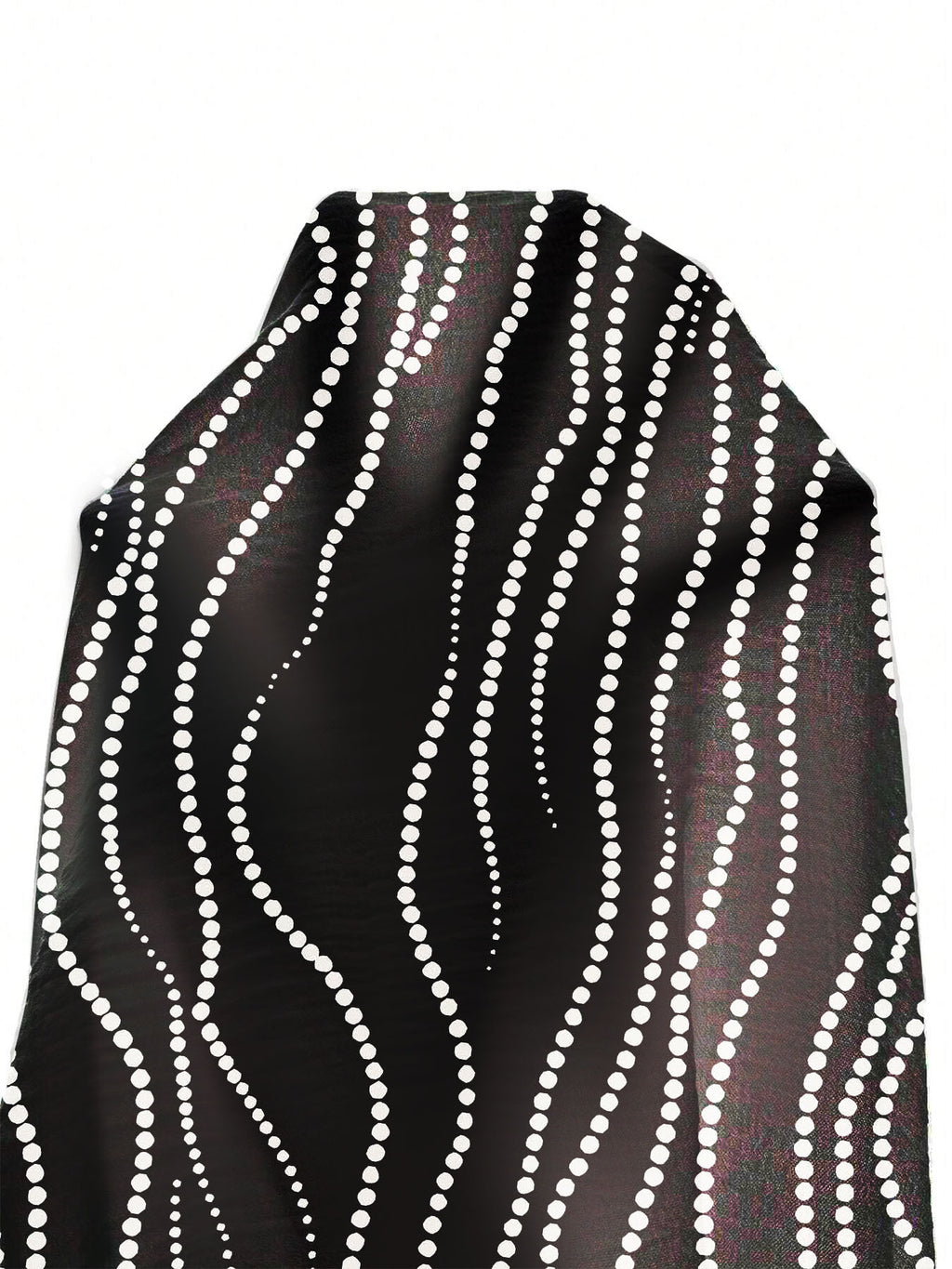Pantalon grande taille à pois, coupe évasée, esprit vacances, tissu opaque