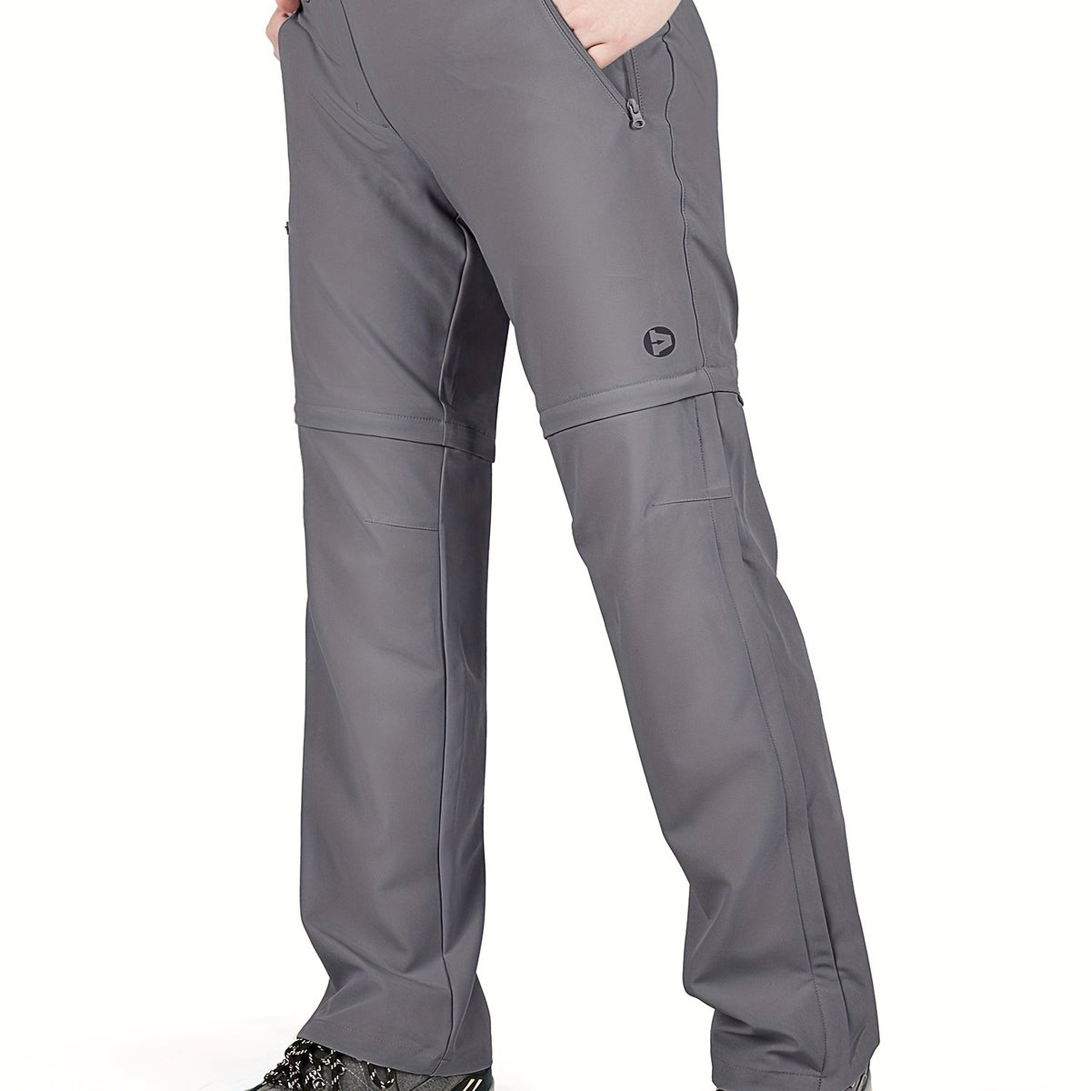 Pantalon grande taille, poches plaquées, fermeture zippée — composition : 92% Polyester, 8% Élasthanne Image
