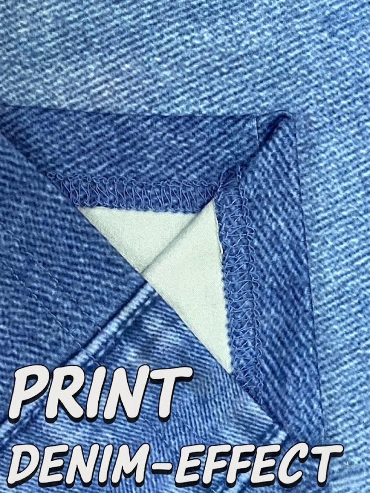 Legging imprimé grande taille — Lot de deux, effet denim