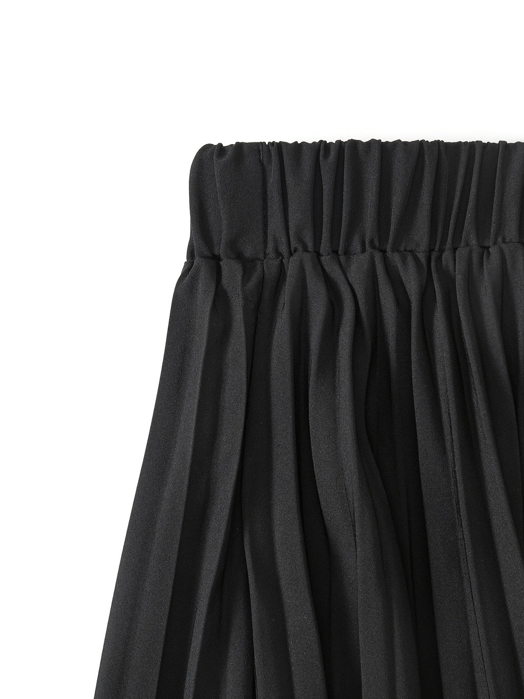 Jupe grande taille, coupe courte, plissés — composition : 95% Polyester, 5% Élasthanne