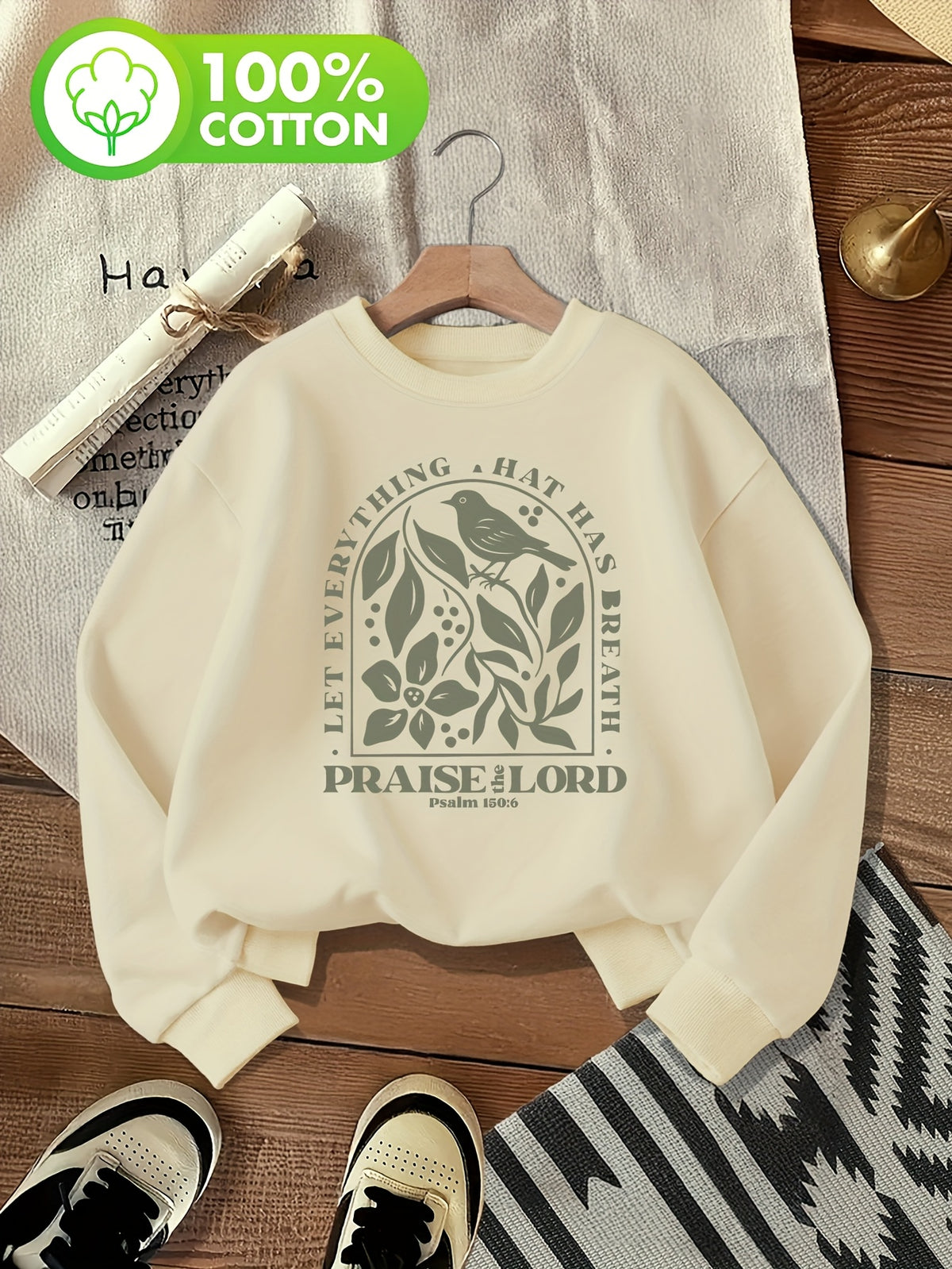 Pull grande taille, col rond, toucher naturel, chaleur d'hiver, visuel produit