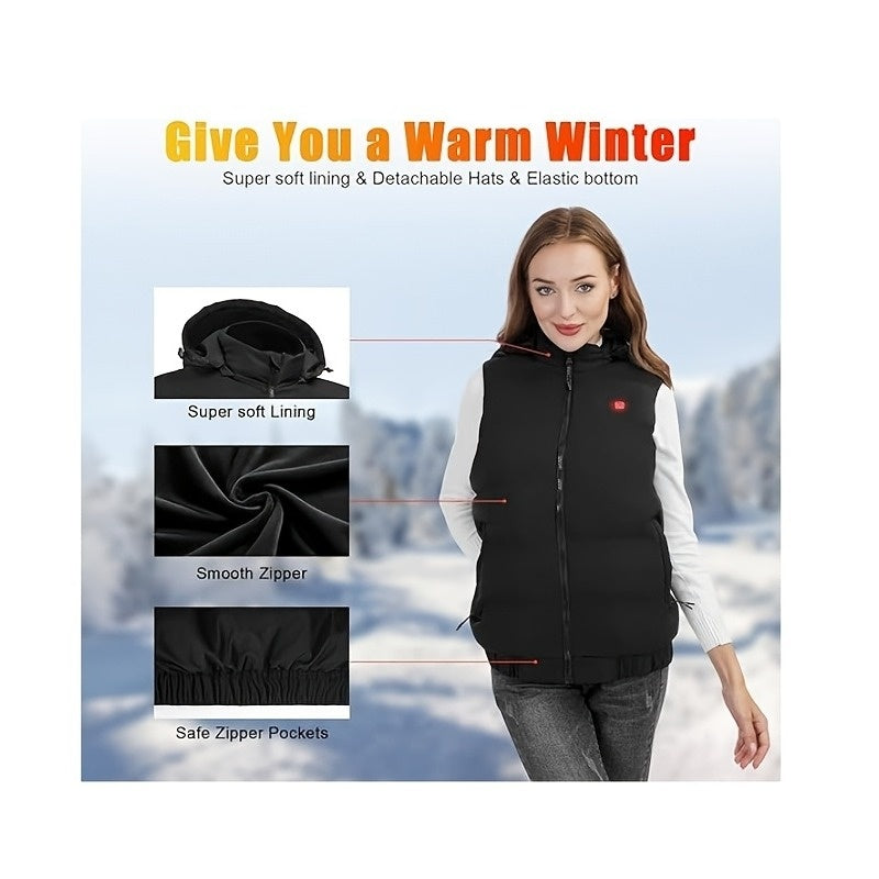 Gilet chauffant grande taille, détail du tissu