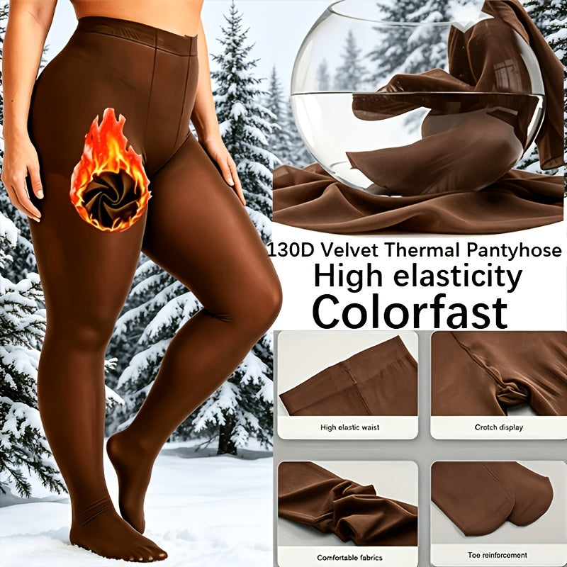 Collant grande taille — Coupe ample et doublure, vue de profil