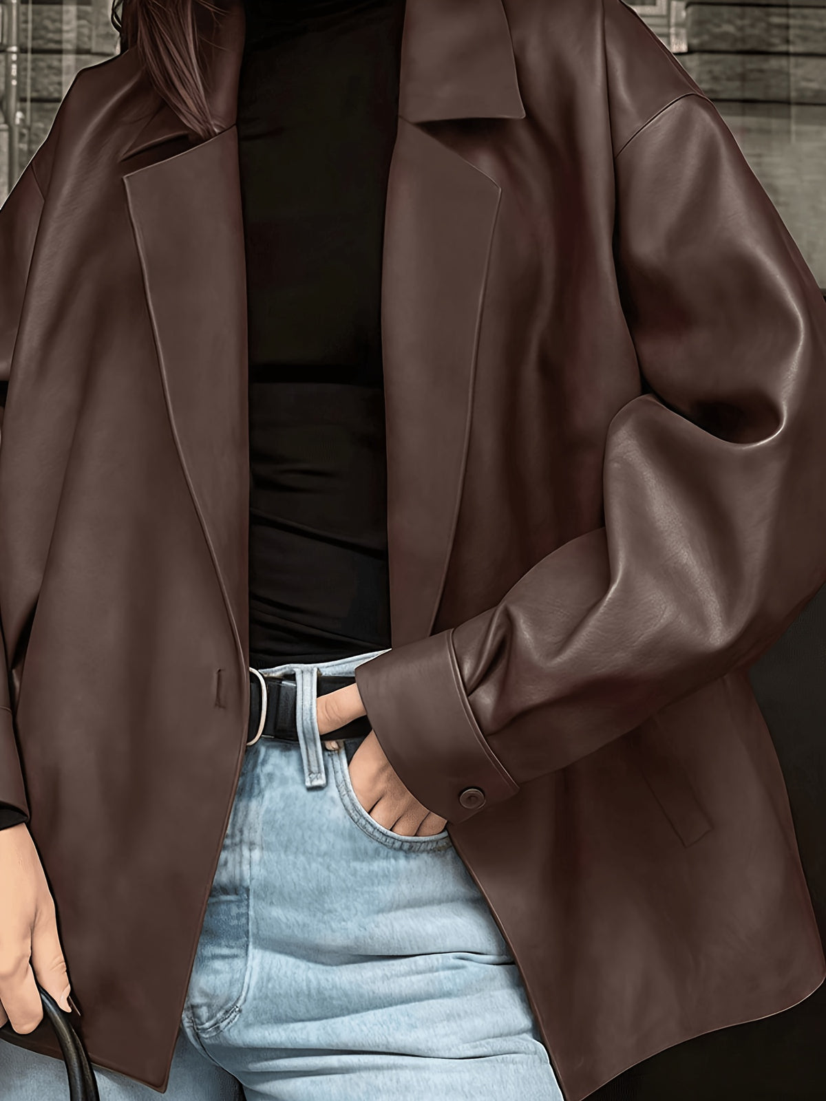 Veste grande taille, tissu opaque