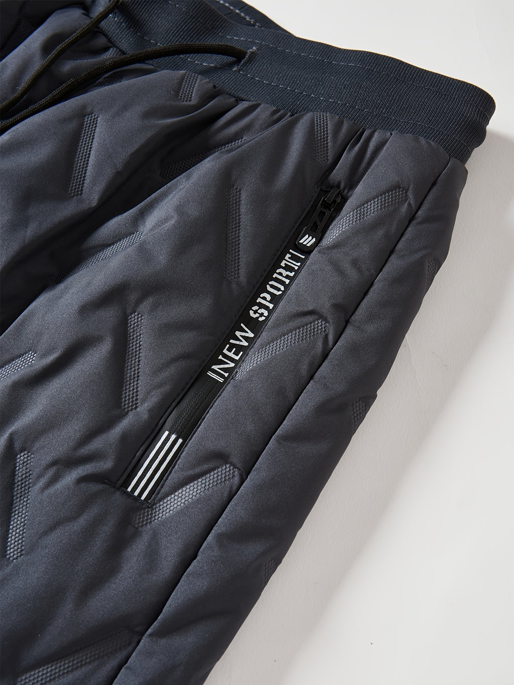 Pantalon de sport grande taille — Matelassé doublé sherpa d'hiver