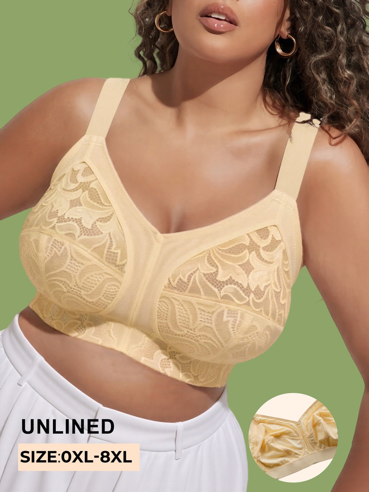 Soutien-gorge minimiseur grande taille — Noir, rose et champagne