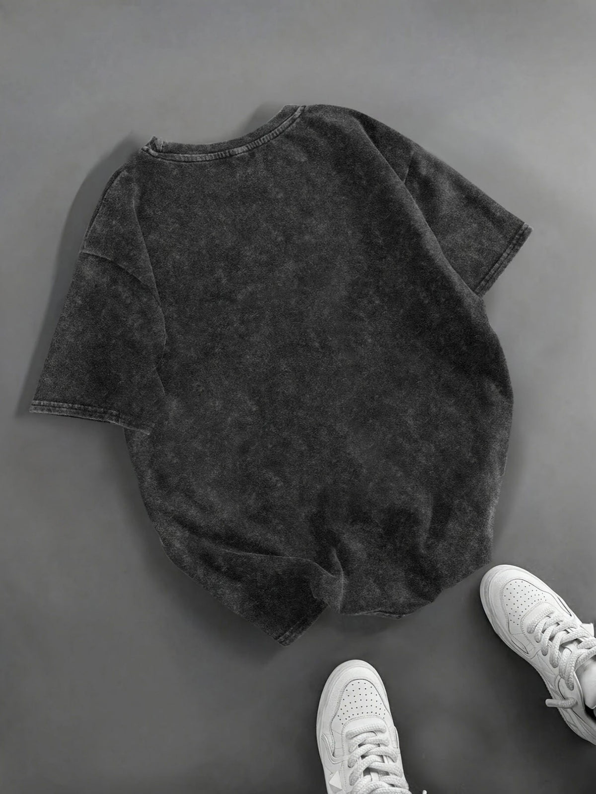 T-shirt grande taille, toucher naturel, détail du tissu