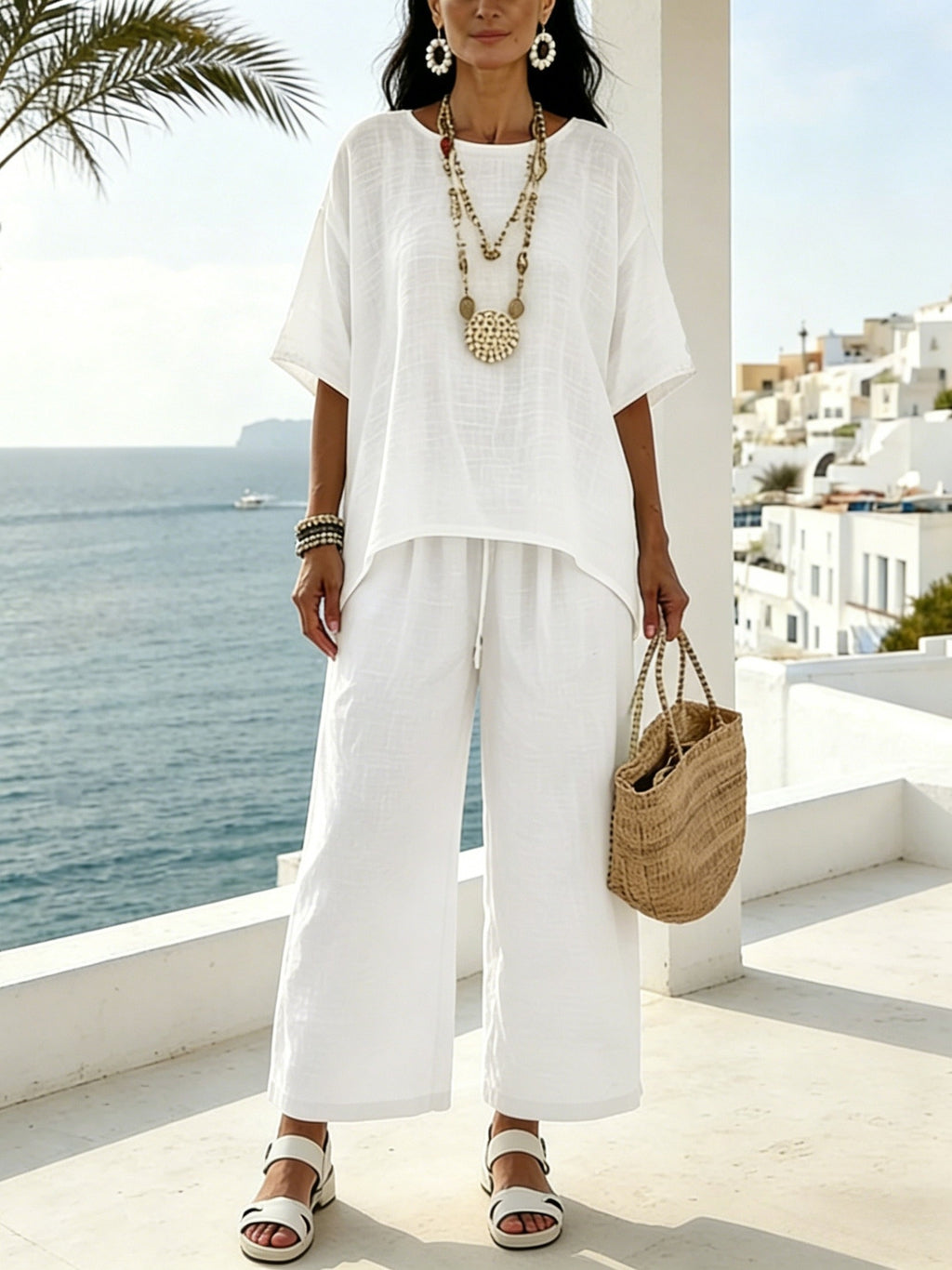 Ensemble coton grande taille — Six coloris, haut et bas