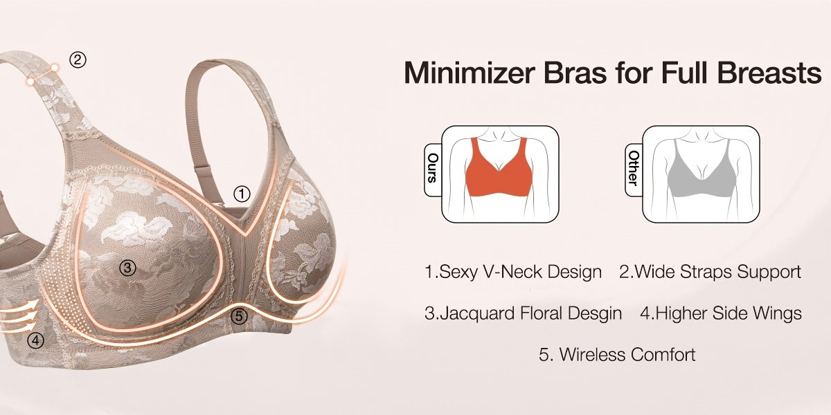Soutien-gorge grande taille, neuf coloris en maille jacquard
