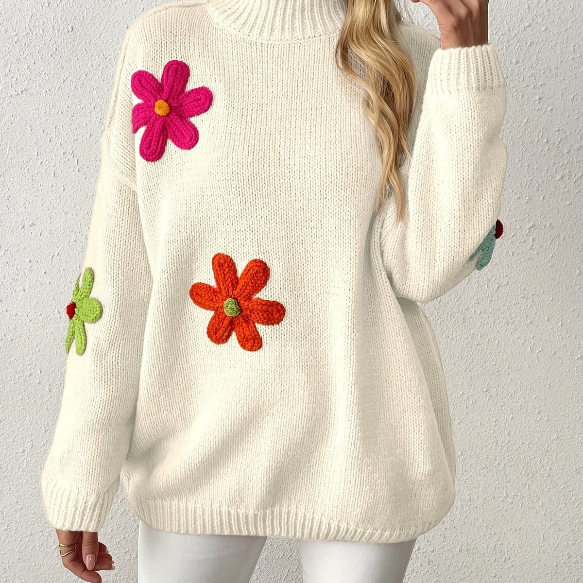Pull grande taille, chaleur d'hiver, coupe asymétrique, tissu opaque