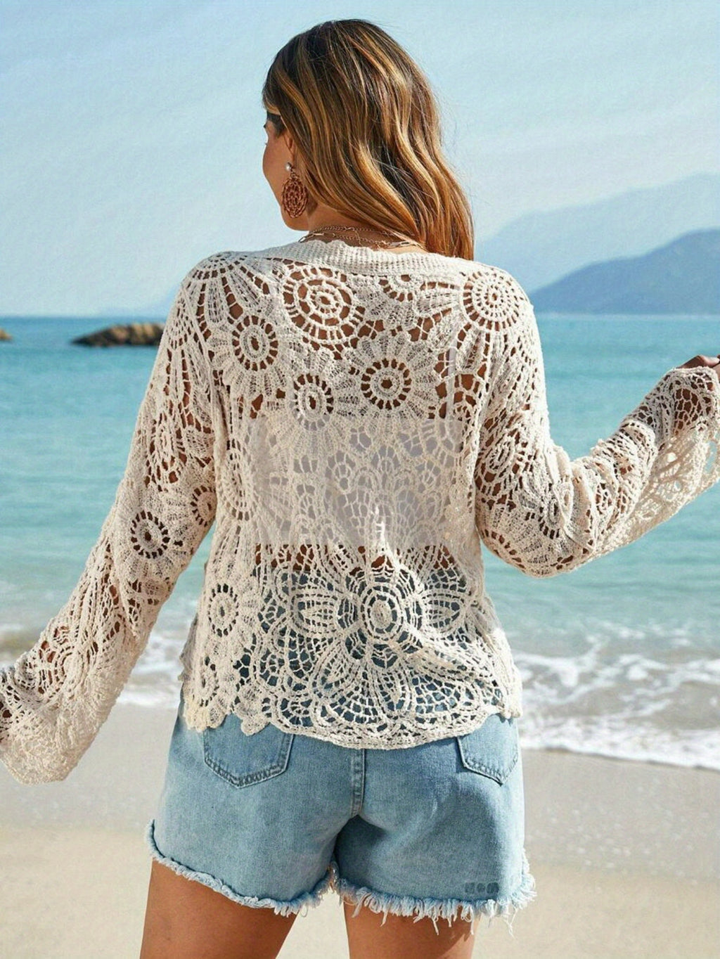 Kimono grande taille, détail du col