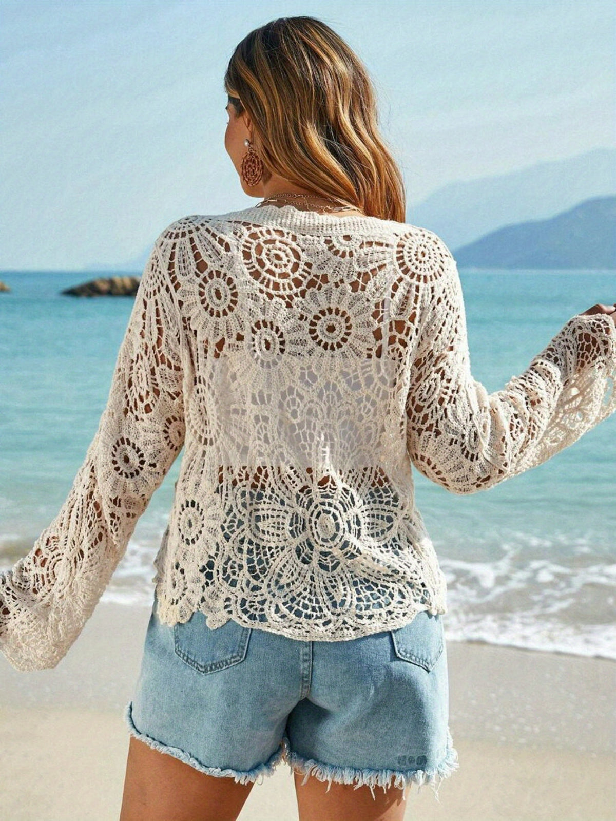 Kimono grande taille, détail du col