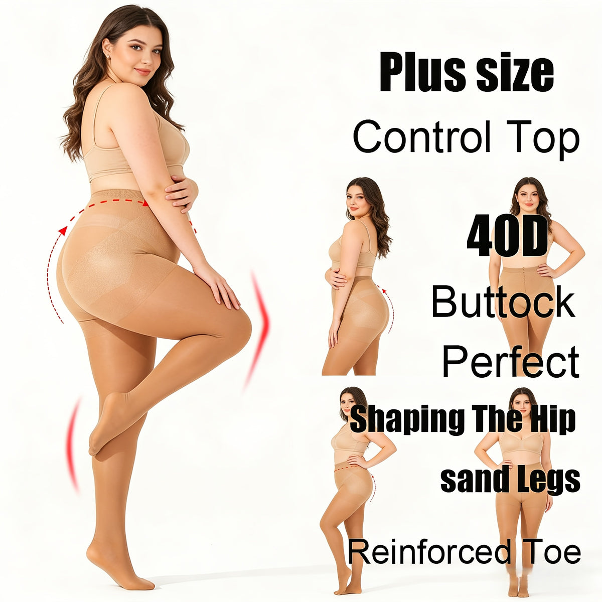 Collant grande taille — Effet gainant et allure élégante