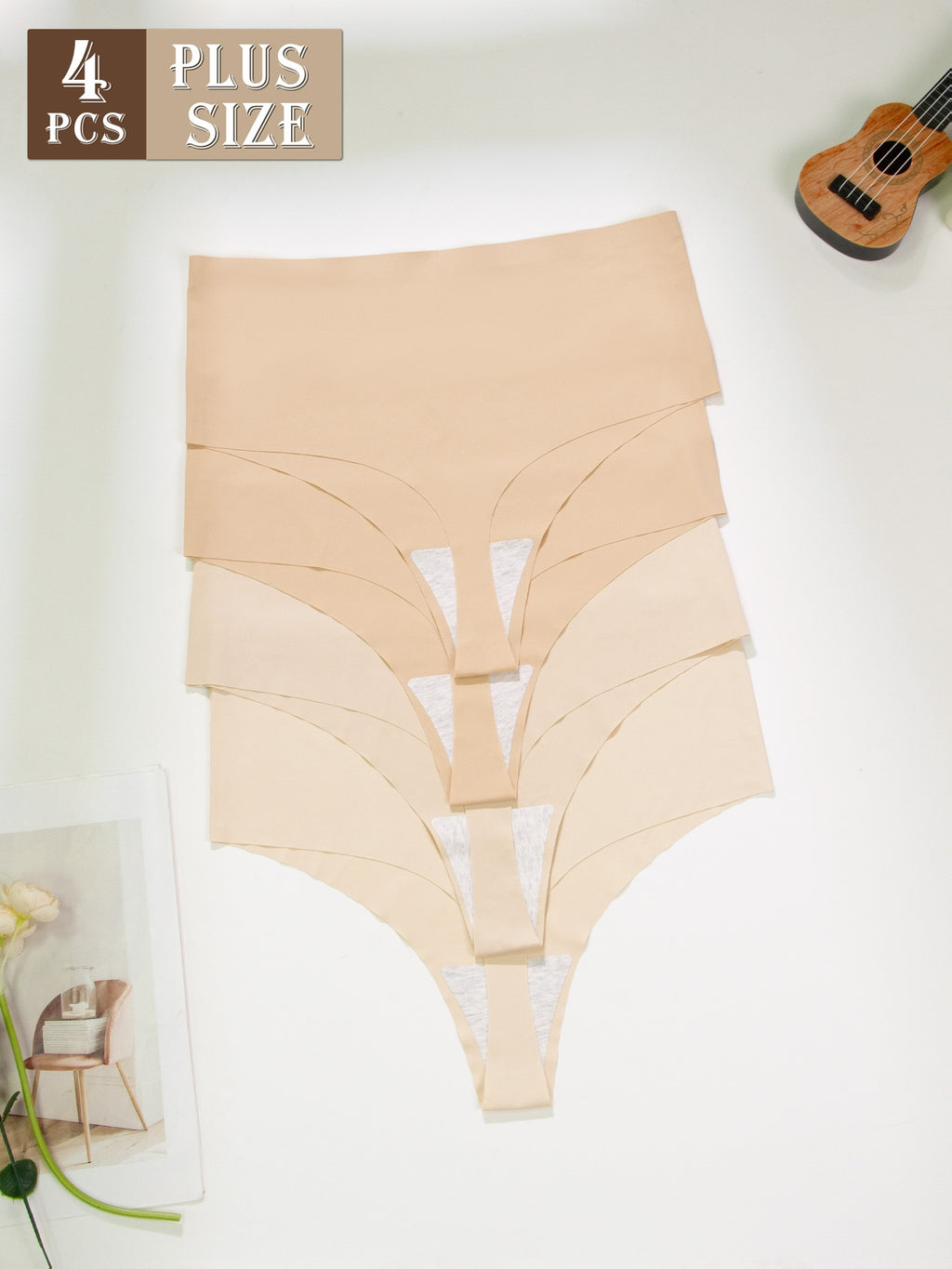 Culotte grande taille, ligne affirmée, vu de dos