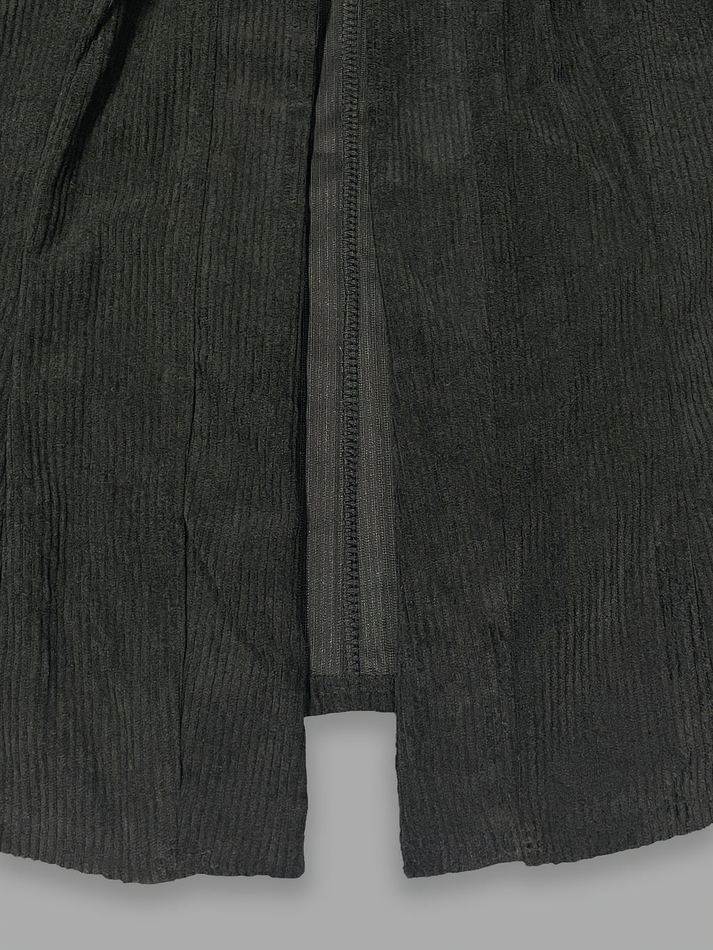 Veste grande taille en velours côtelé, tissu opaque