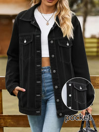Veste grande taille, coupe oversize, poches plaquées, tenue franche