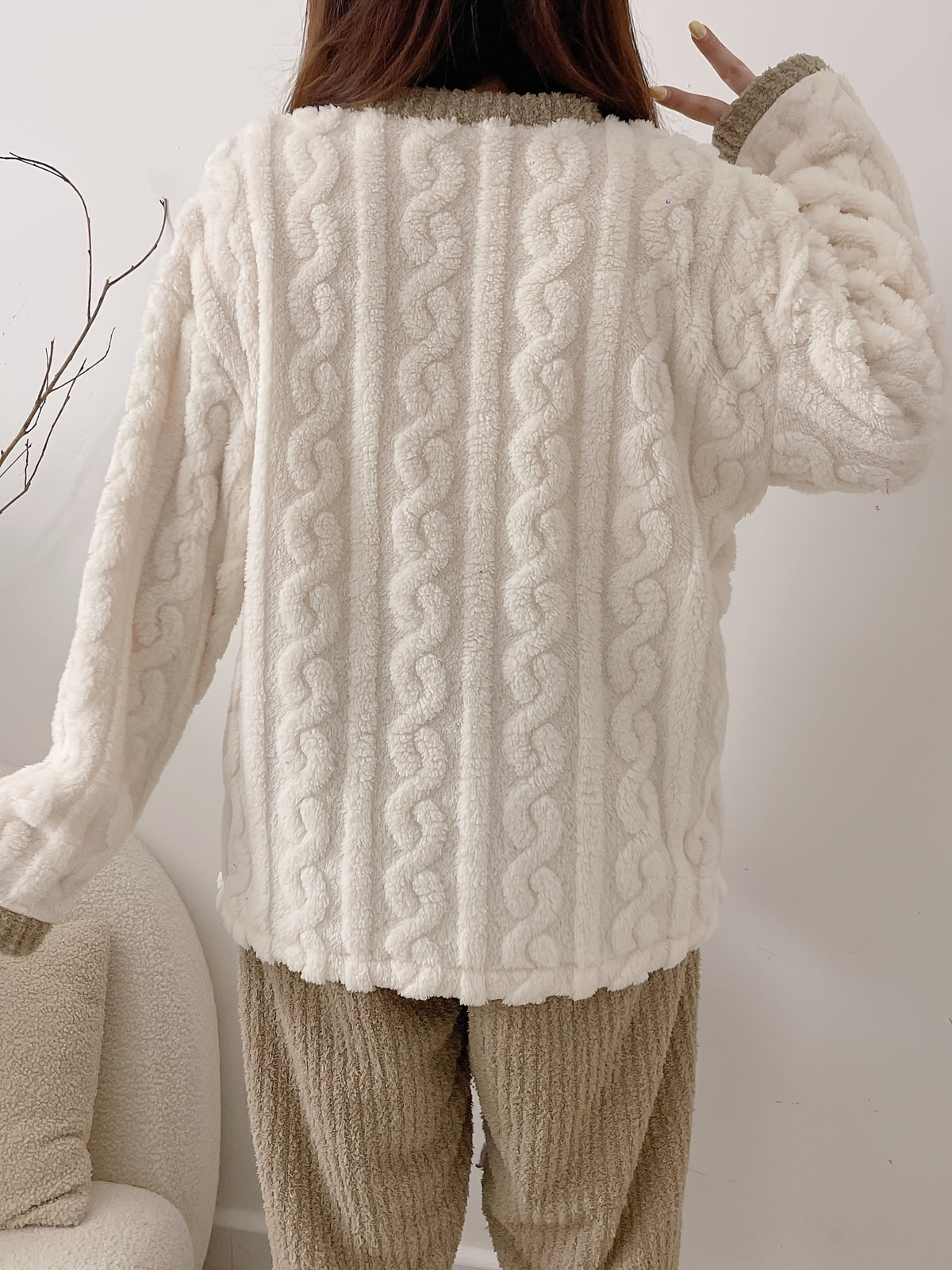 Pyjama grande taille, chaleur d'hiver, visuel produit