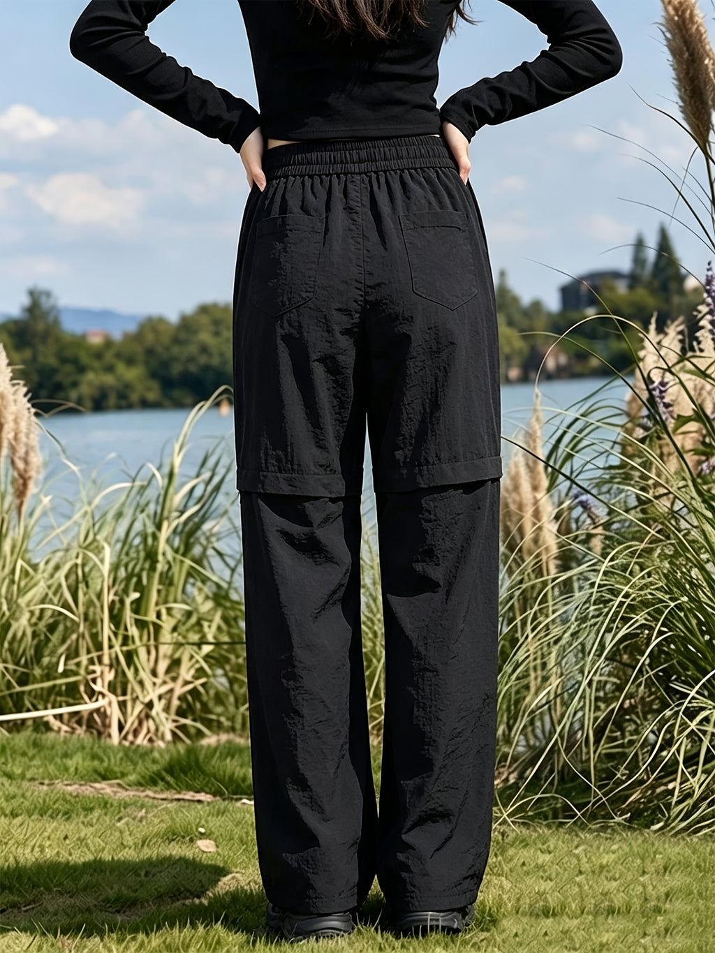 Pantalon convertible grande taille — Jambes zippées d'été