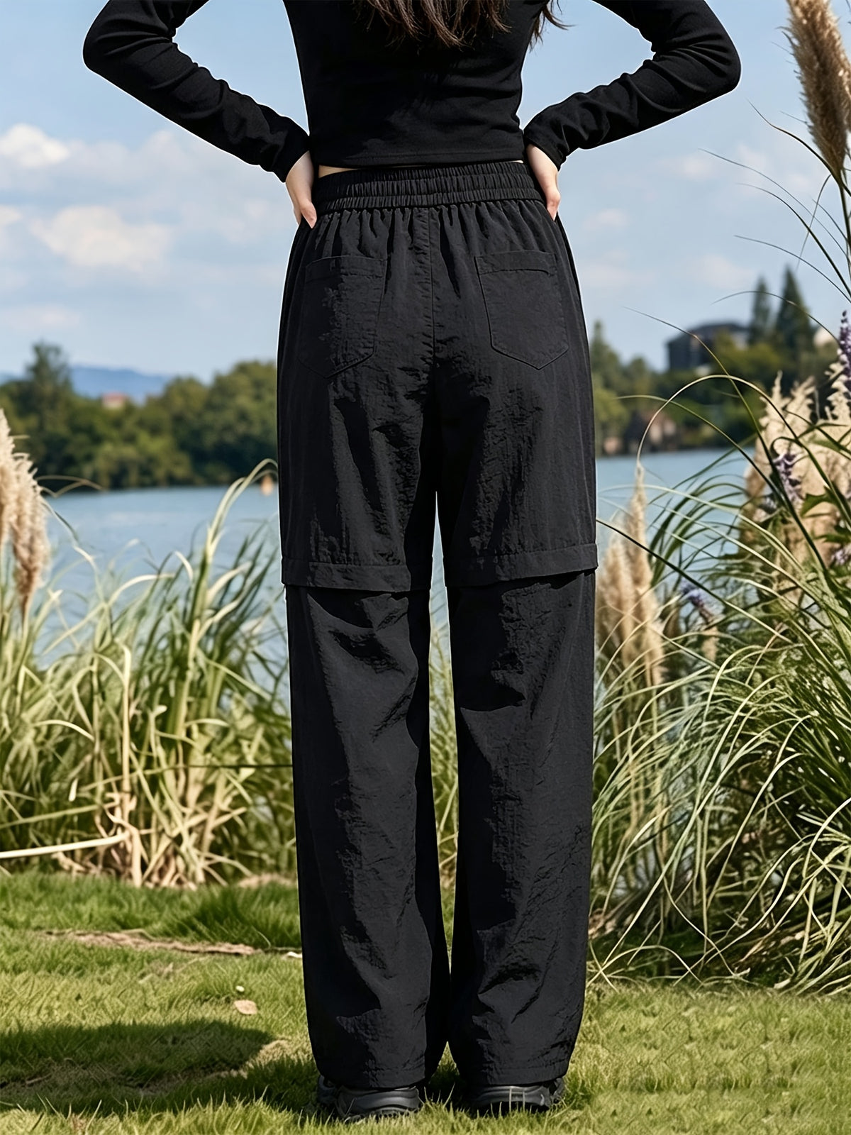 Pantalon convertible grande taille — Jambes zippées d'été