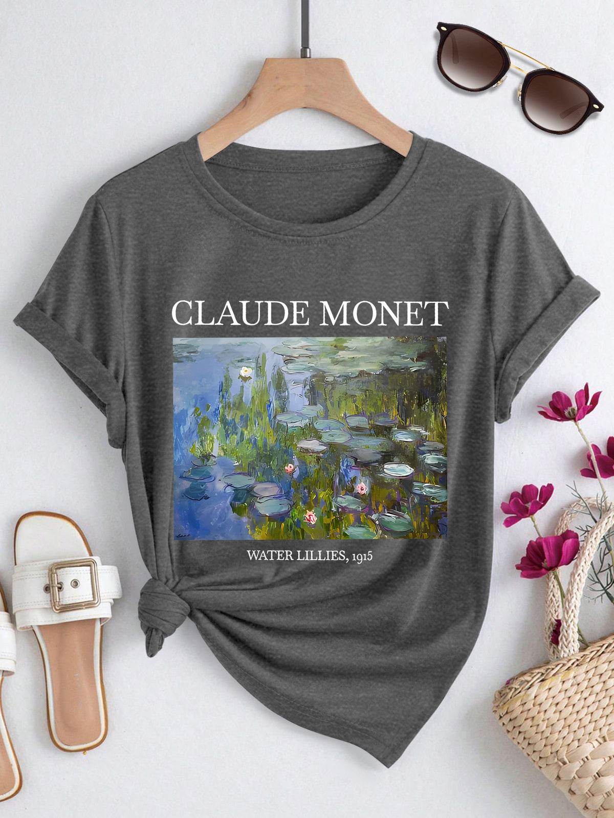 T-shirt grande taille, coupe ample, manches courtes, autre coloris
