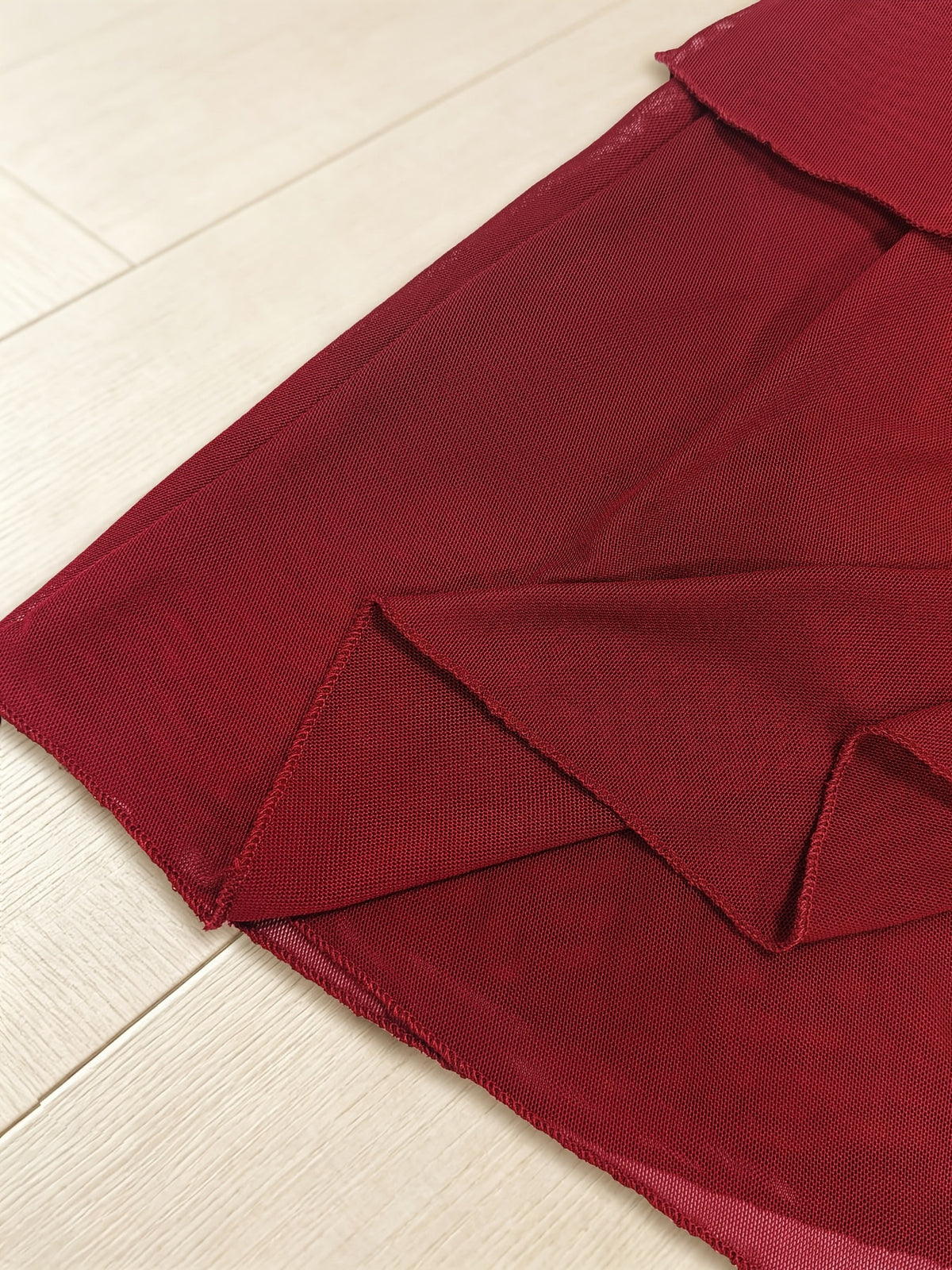 Jupe grande taille, volants — composition : 95% Polyester, 5% Élasthanne