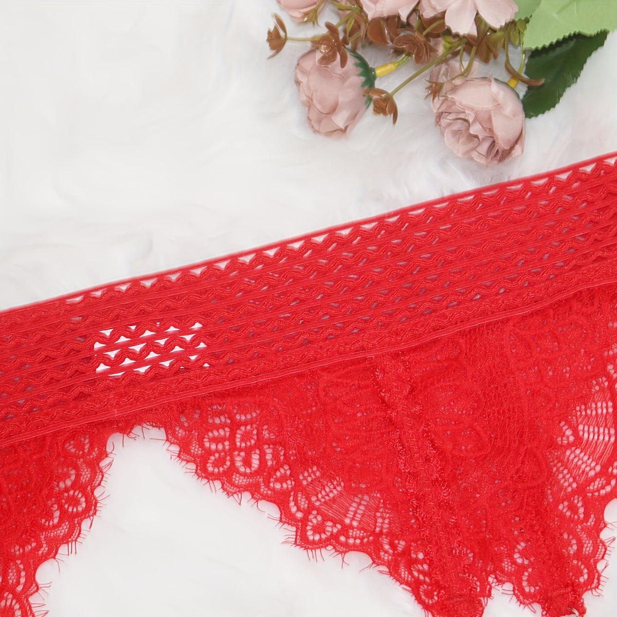 Collant grande taille en dentelle, mise en situation