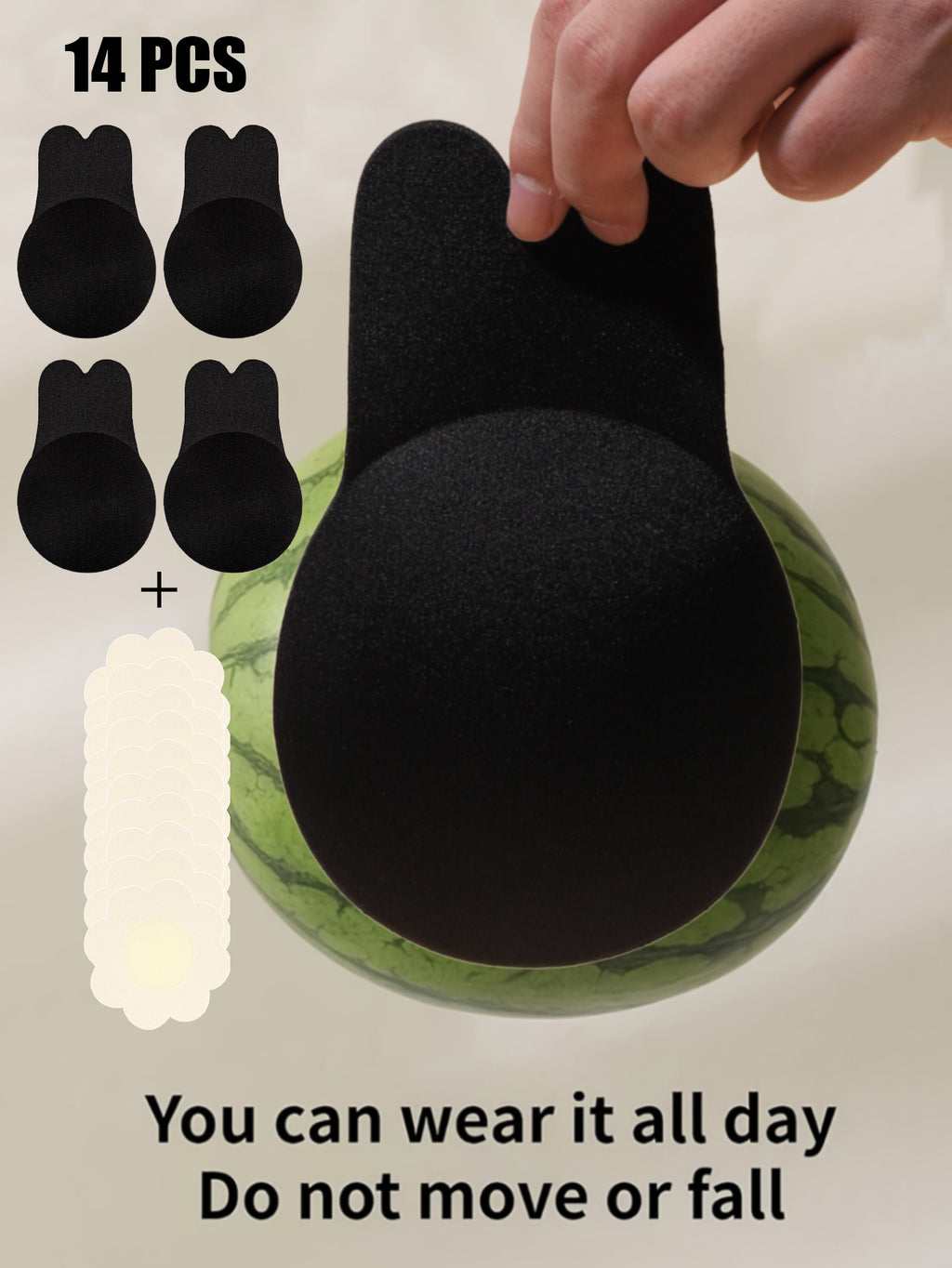 Patchs adhésifs grande taille, colis de 14 pièces ou nude