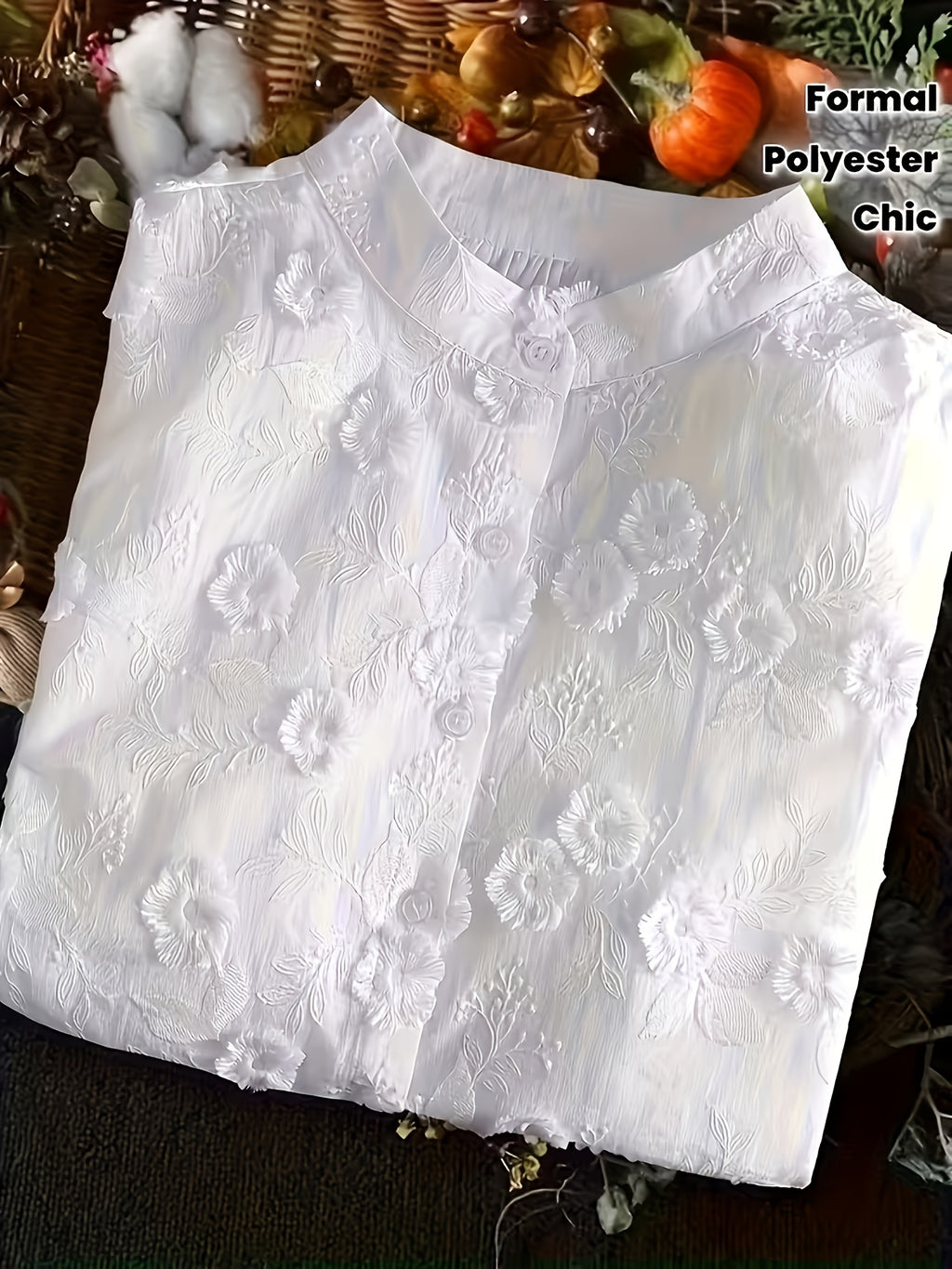 Chemise grande taille, toutes saisons, porté de face