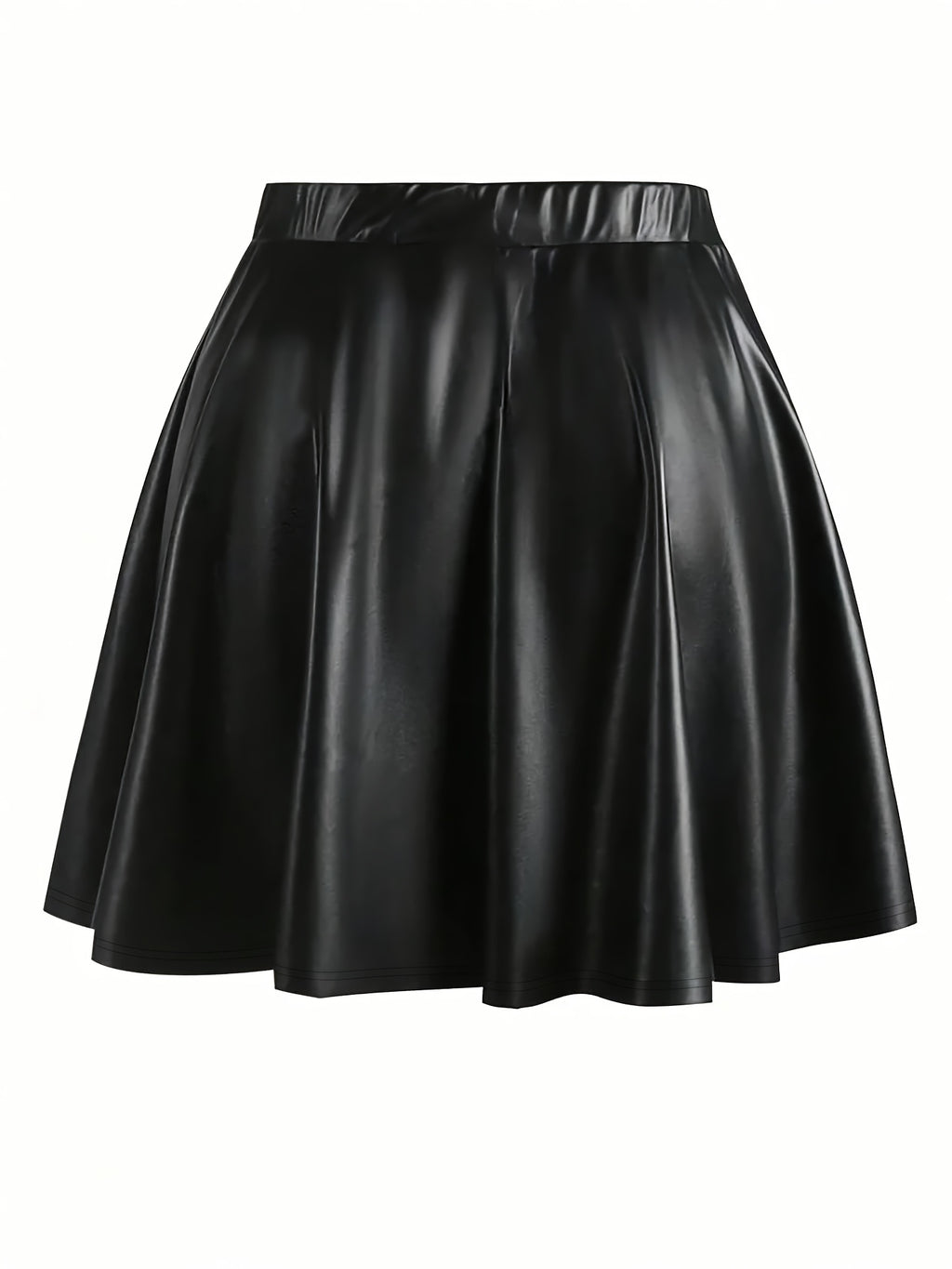 Jupe grande taille, coupe évasée, allure élégante, détail du tissu