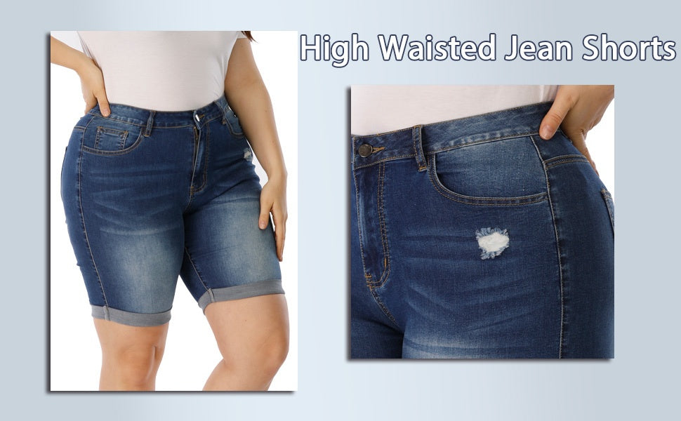 Short grande taille, coupe courte, tenue franche, détail du tissu