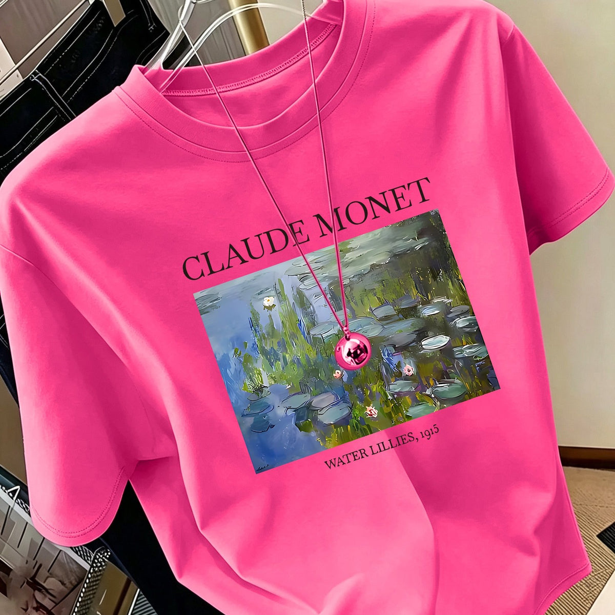 T-shirt grande taille, manches courtes, toutes saisons, porté de face