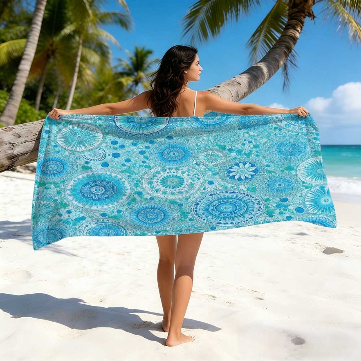 Maillot de bain grande taille à imprimé fleuri, imprimé floral — matière : polyester Image