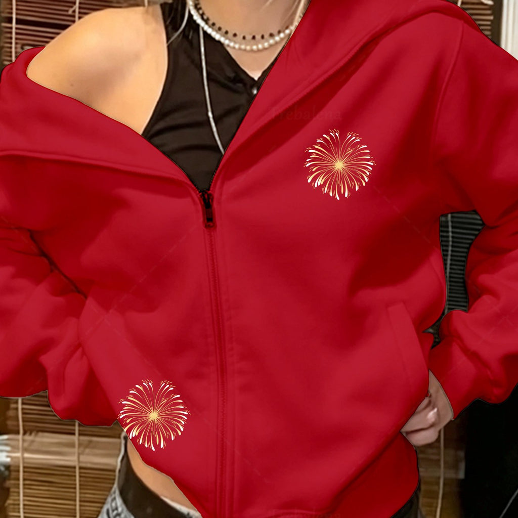 Veste grande taille, coupe oversize, fermeture zippée, capuche, vu de dos